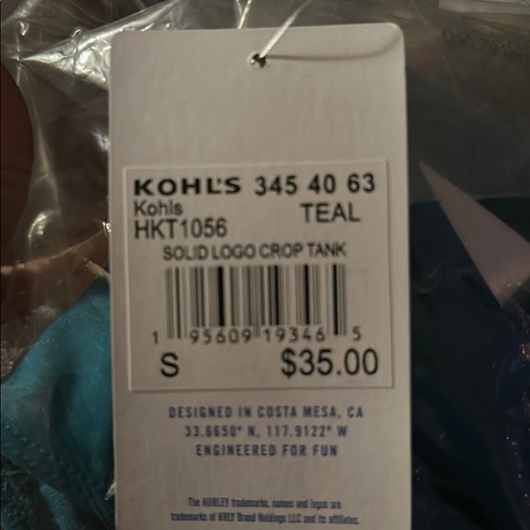 NWT Hurley Teal Tankini Bathing Suit - Picture 13 of 14